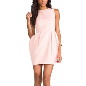 Keepsake the Label Pink Resolution Mini Dress Sz M Tulip Skirt Coquette Cocktail